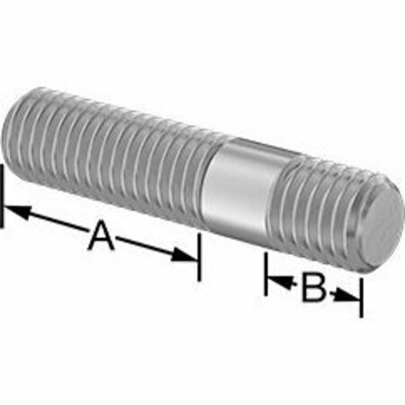 BSC PREFERRED Threaded on Both Ends Stud 18-8 Stainless Steel M10 x 1.5mm Size 26mm and 10mm Thread Len 45mm Long 5580N216